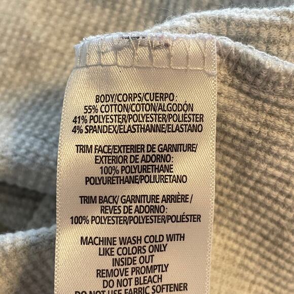 MNY Marc New York Draped Asymmetrical Tunic Womens Medium Gray Thermal Top - Picture 6 of 7